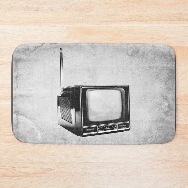 Aperçu de l'œuvre Téléviseur portable vintage, style analogique rétro sombre, avec image statique. créée et vendue par Ghoul Enterprises.