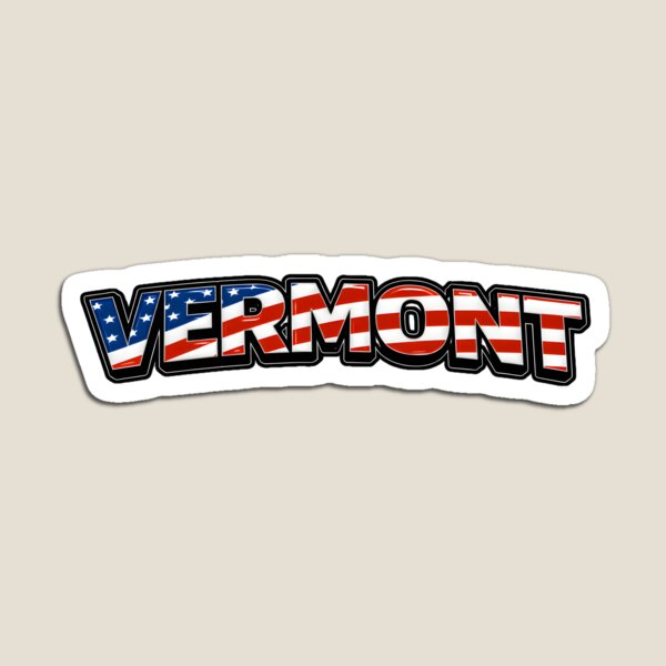 Item preview, VERMONT Flag Letterings america designed and sold by LIOKING333.