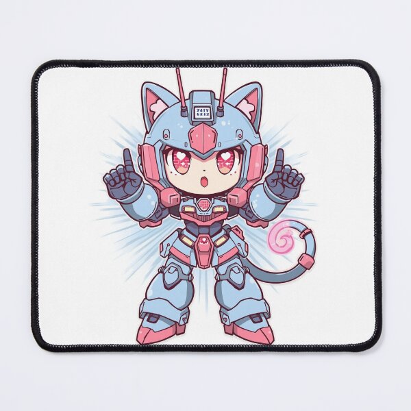 Item preview, Kawaii Anime Mecha Cat Robot T-Shirt Design | Pastel Magical Girl Battle Companion designed and sold by DmaarGroup.