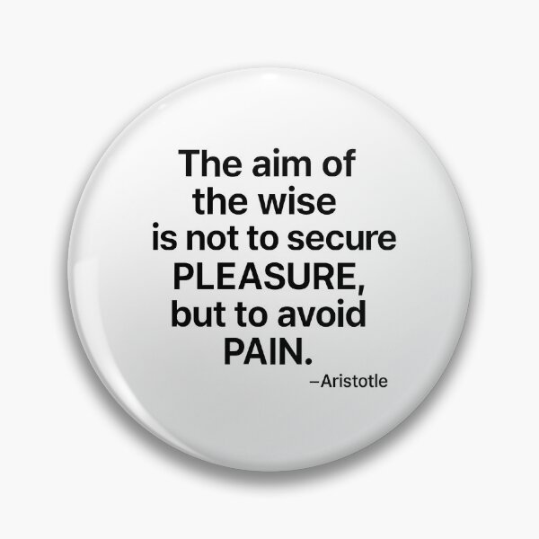 Item preview, Aim Of The Wise Aristotle Philosophy Wisdom Quote Shirt (Black Font) designed and sold by TshirtsLabs.
