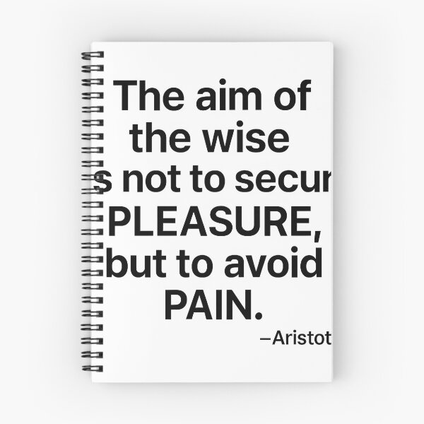 Item preview, Aim Of The Wise Aristotle Philosophy Wisdom Quote Shirt (Black Font) designed and sold by TshirtsLabs.