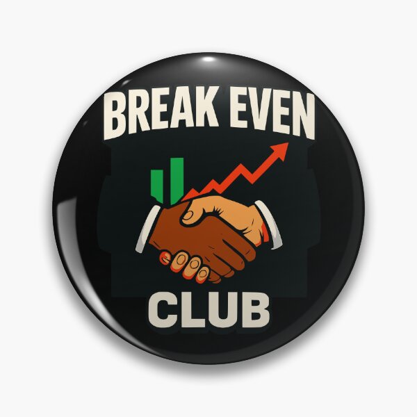 Artikelvorschau, Break Even Club – Lustiges Forex-Trading-Händlerdesign entworfen und verkauft von Riskt8ker Shop.