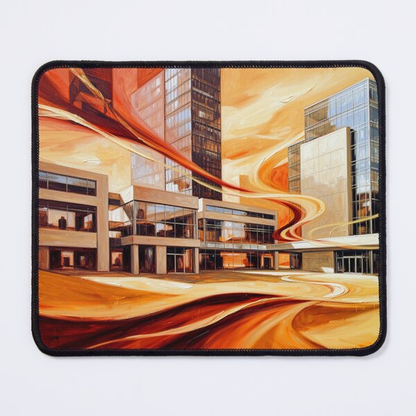 Item preview, Sand-colored architectural art staged with oil designed and sold by Kimenta Fashion.