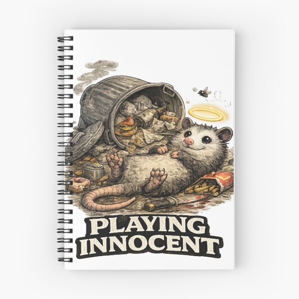 Item preview, Playing Innocent Possum – Tiny Villains Series Funny Chaos Possum designed and sold by MoodMinistry.