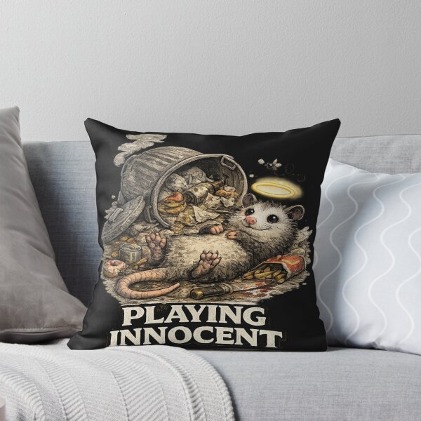 Item preview, Playing Innocent Possum – Tiny Villains Series Funny Chaos Possum designed and sold by MoodMinistry.