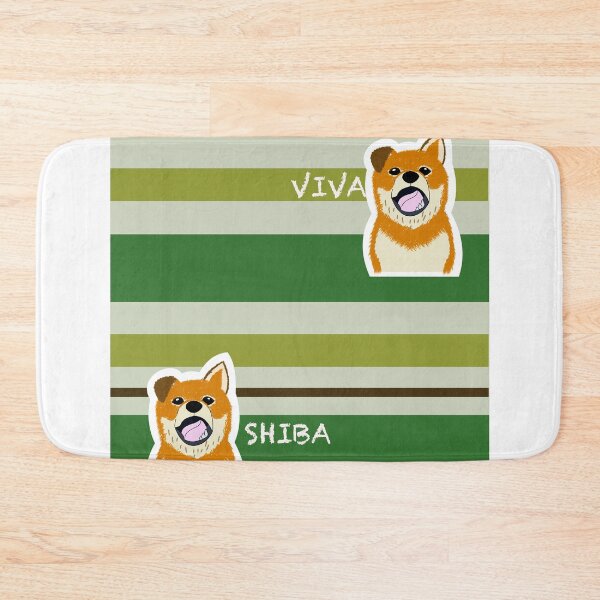 Item preview, Multi stripe with Shiba  Inu "FOREST" designed and sold by ShibaCruise-On.