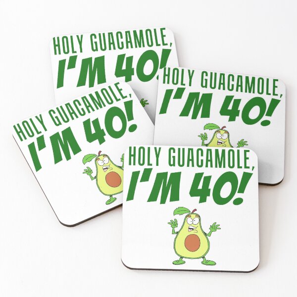 Item preview, Holy Guacamole I'm 40 Funny Cartoon Avocado  designed and sold by jaycartoonist.