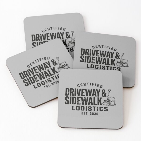 Item preview, Driveway and Sidewalk Logistics Winter Maintenance Snow Shoveling designed and sold by SplashTastic.