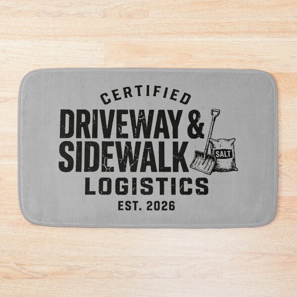 Item preview, Driveway and Sidewalk Logistics Winter Maintenance Snow Shoveling designed and sold by SplashTastic.