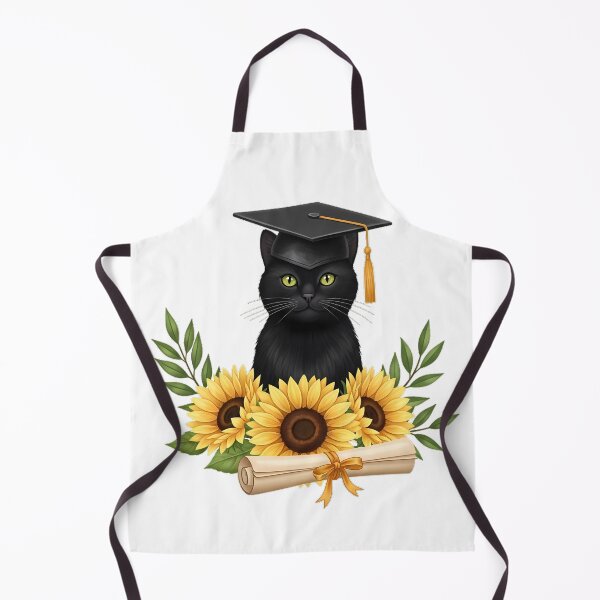 Item preview, Graduation Cat Sunflower Gift designed and sold by pumsquare.