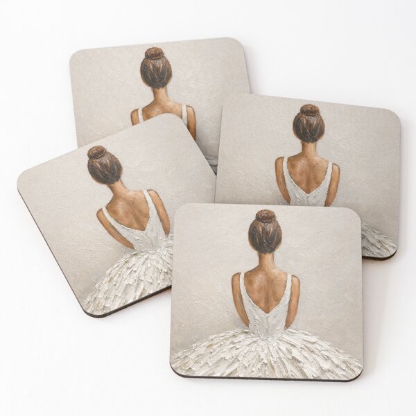 Item preview, Elegant Ballerina White Dress Wall Art designed and sold by Printfullyours.