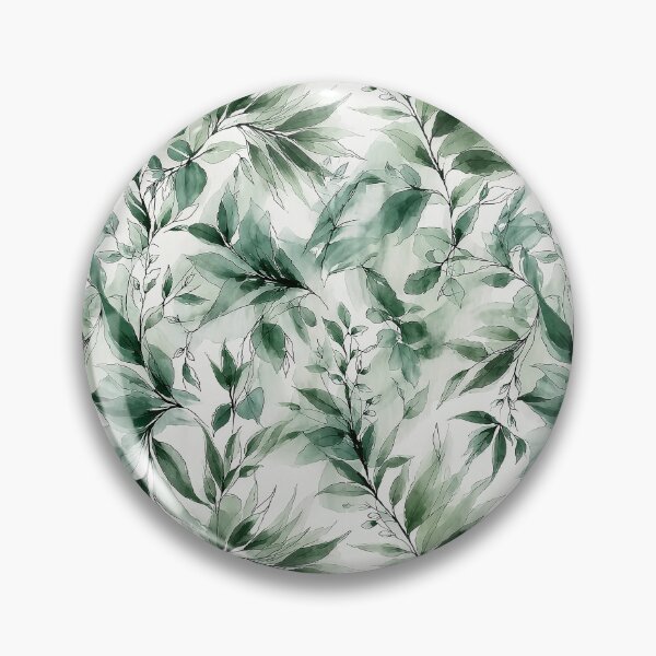 Item preview, Ethereal Emerald Willow and Sage Leaf Pattern designed and sold by Nine Lives Studio.