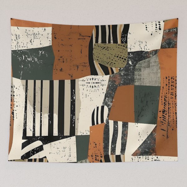 Item preview, Abstract Jungle Fusion – Modern Wild Animal Pattern Blend designed and sold by Hashola Designs.