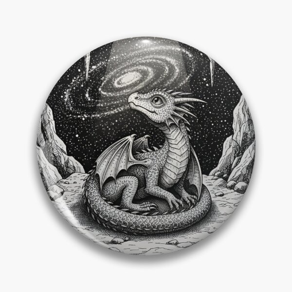 Item preview, Cosmic Hatchling: Baby Dragon Beneath the Starry Portal designed and sold by DragonSerpent Ink.