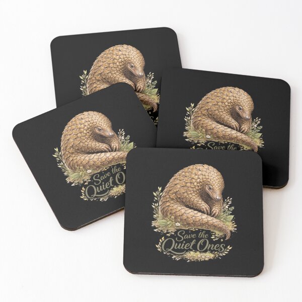Item preview, Save the Quiet Ones Pangolin Wildlife Conservation T-Shirt Design designed and sold by FestivityFinds.