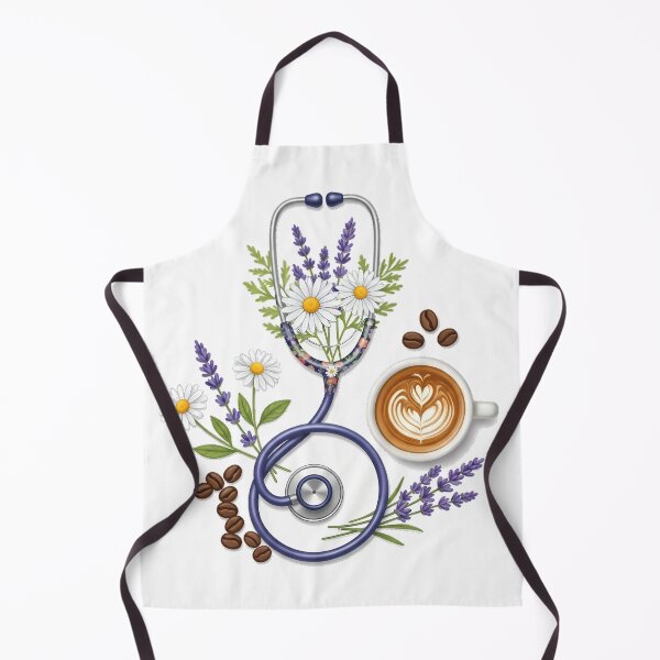 Item preview, Coffee Nurse Floral Gift designed and sold by pumsquare.