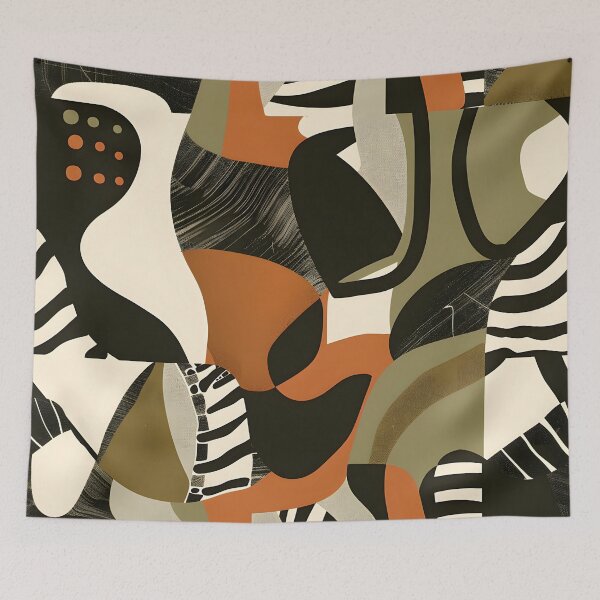 Item preview, Abstract Jungle Fusion 2 – Modern Wild Animal Pattern Blend designed and sold by Hashola Designs.