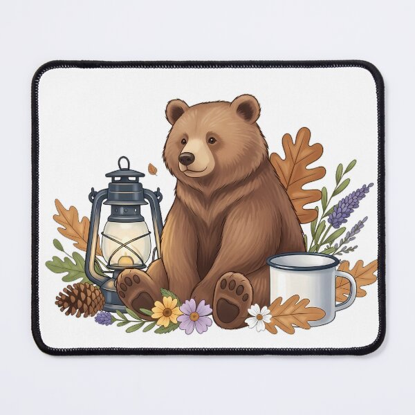 Item preview, Camping Bear Lantern Gift designed and sold by pumsquare.