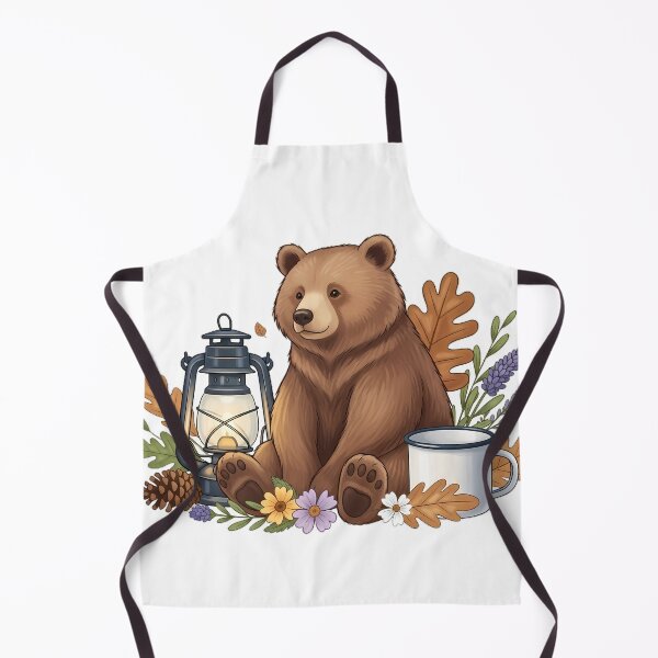 Item preview, Camping Bear Lantern Gift designed and sold by pumsquare.