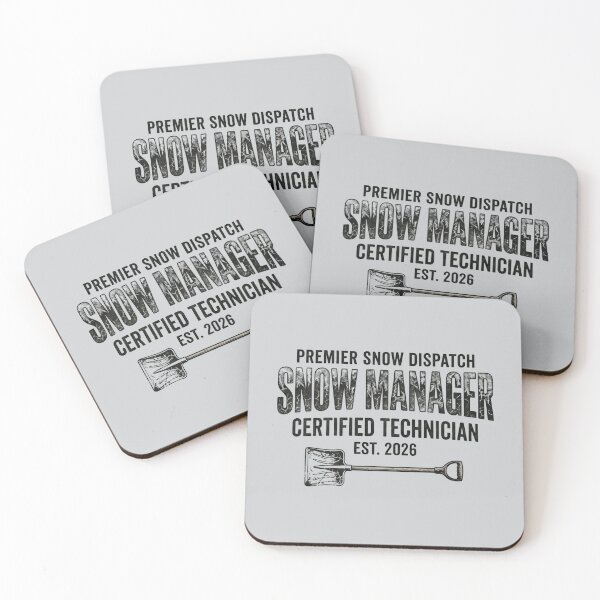 Item preview, Premier Snow Dispatch Snow Manager Certified Technician designed and sold by SplashTastic.