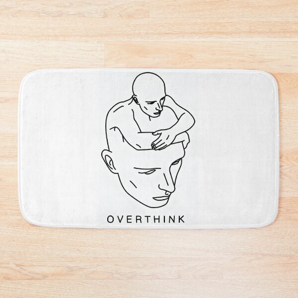 Artikelvorschau, Overthinking – Gefangen im eigenen Kopf | Minimalistische Mind-Art Illustration entworfen und verkauft von Mavriboy.