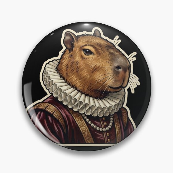 Item preview, The Renaissance Bara - Aristocratic Capybara Vintage Art designed and sold by nbg2012.