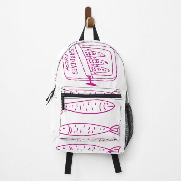 Item preview, Vibrant Pink Lisbon Sardines Illustration designed and sold by Theselinara.