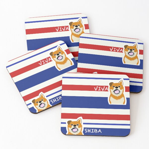 Item preview, Multi stripe with Shiba Inu "TRICOLORE" designed and sold by ShibaCruise-On.