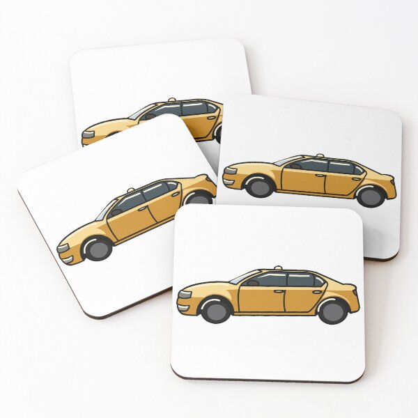 Item preview, Yellow Cab Sticker | Postcards from New York Collection designed and sold by PinkPeelUK.