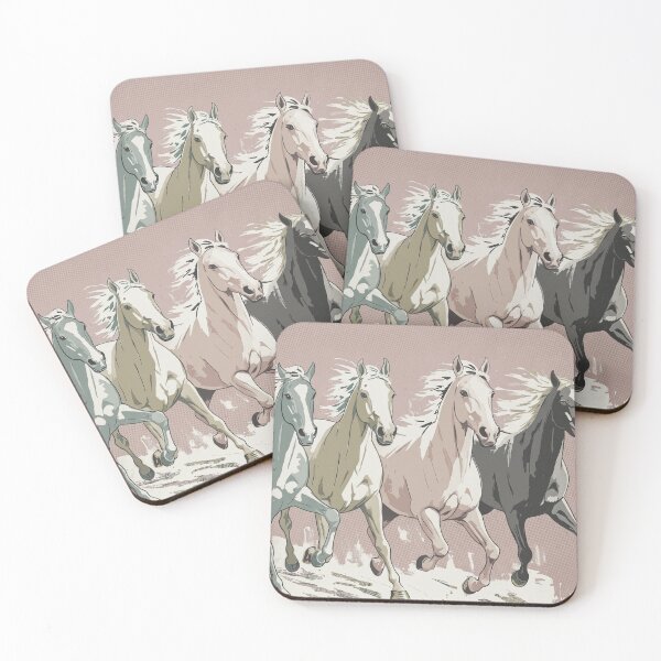 Item preview, Retro Galloping Horses Poster designed and sold by STTrillionTEES.