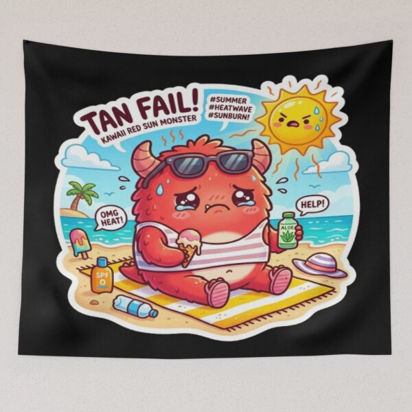 Item preview, Tan Fail Summer Kawaii designed and sold by DailySparks.