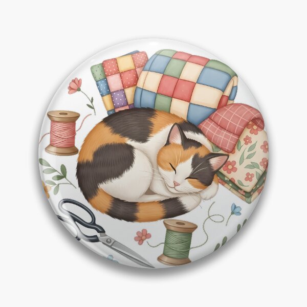 Artikelvorschau, Quilter Cat Stoffgeschenk entworfen und verkauft von pumsquare.