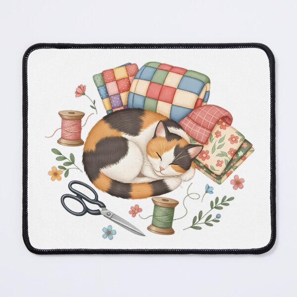 Item preview, Quilter Cat Fabric Gift designed and sold by pumsquare.