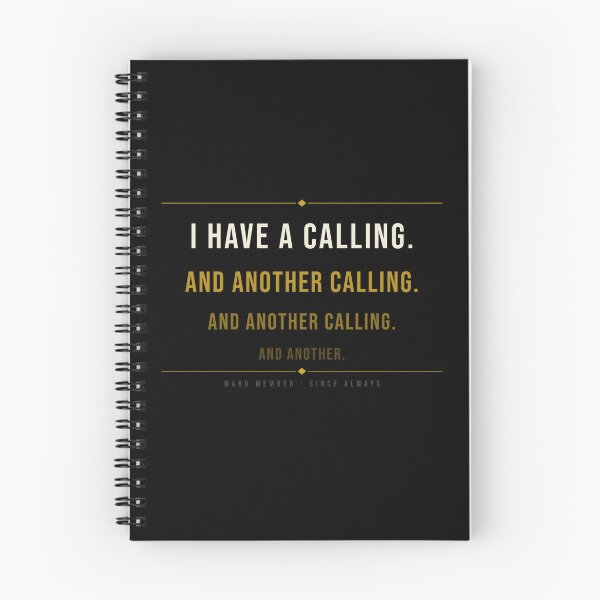 Item preview, I Have a Calling… and Another Calling LDS Shirt | Funny Mormon Church Tee | Relief Society Bishopric Humor | Dark Shirt Edition designed and sold by Willow Place Design.