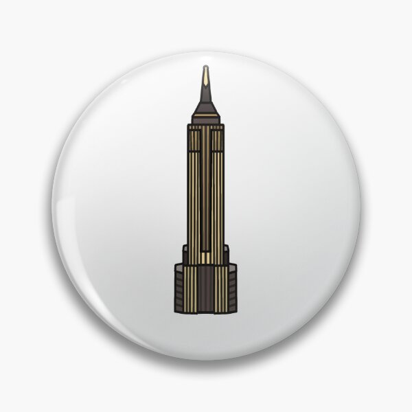 Item preview, Empire State Building Sticker | Postcards from New York Collection designed and sold by PinkPeelUK.