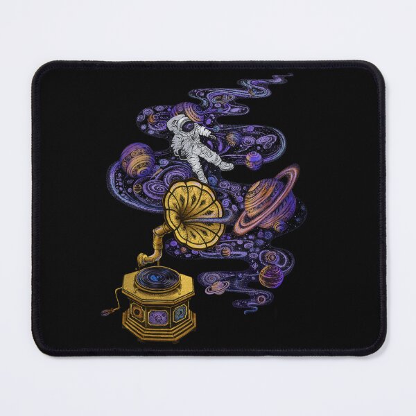 Item preview, Space Music Vintage | Retro Gramophone Cosmic Planets Stars Art designed and sold by Ruta.