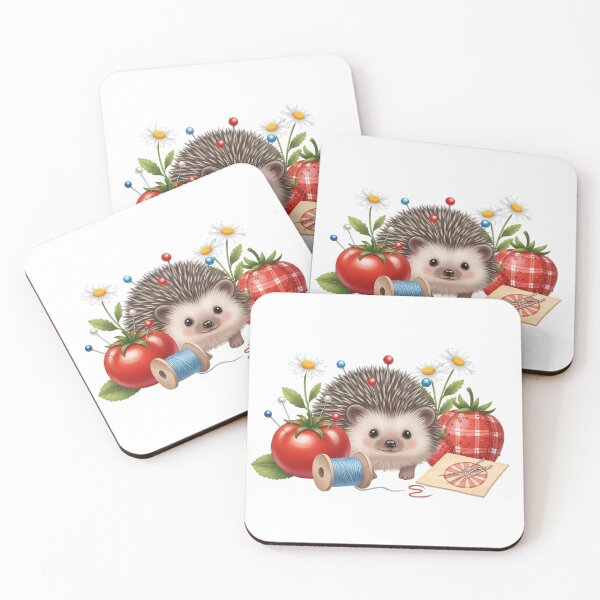Item preview, Sewing Hedgehog Strawberry Gift designed and sold by pumsquare.