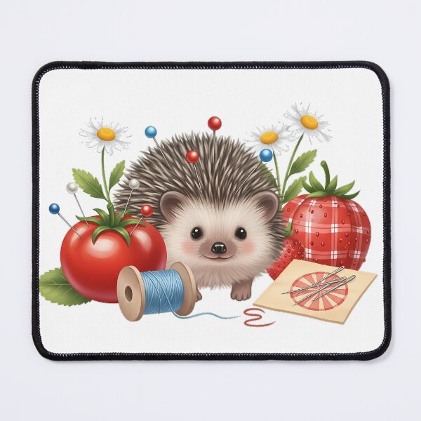 Item preview, Sewing Hedgehog Strawberry Gift designed and sold by pumsquare.