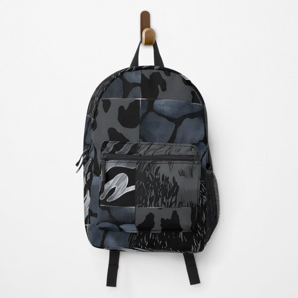 Item preview, Safari Night Shadow – Dark Monochrome Animal Pattern designed and sold by Hashola Designs.