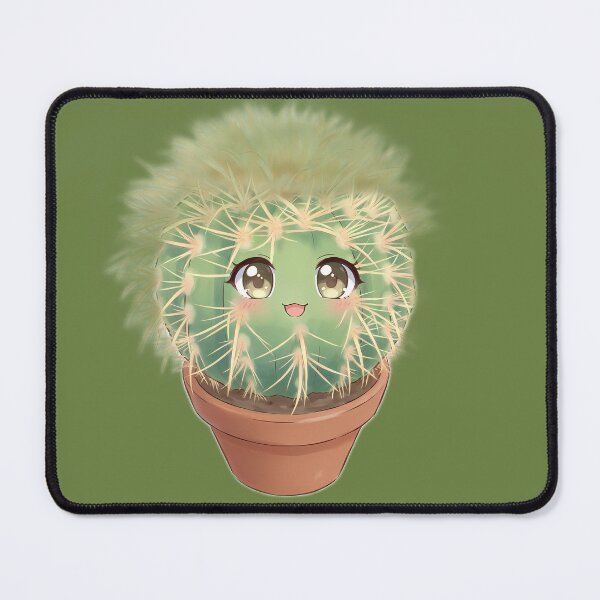 Item preview, Kawaii Anime Cactus - Cute Potted Succulent Plant designed and sold by RBCTk.