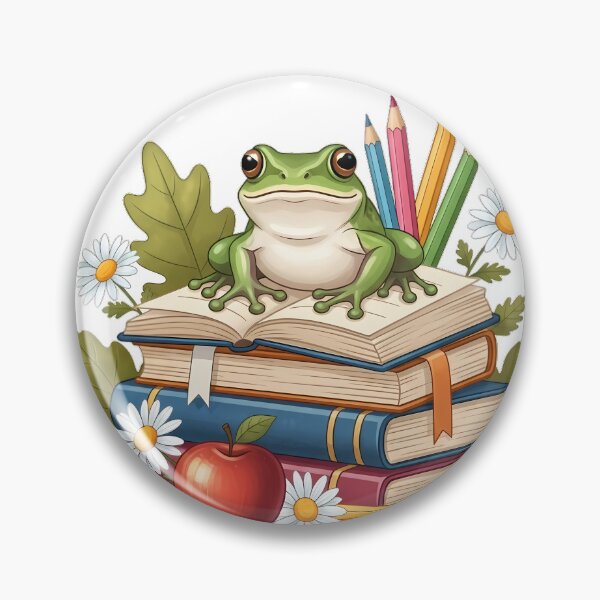 Item preview, Teacher Frog Book Gift designed and sold by pumsquare.