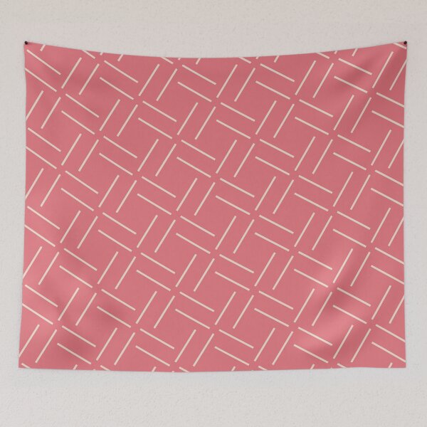 Item preview, Candy pink & champagne pink grid designed and sold by Mint + Midnight.
