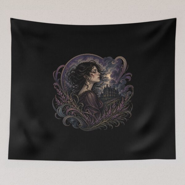 Item preview, Wuthering Heights Catherine Earnshaw Gothic Portrait designed and sold by Fenay Designs.