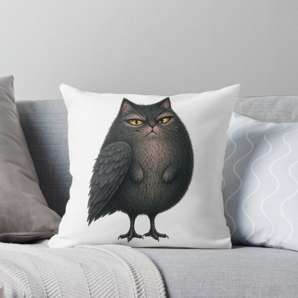 Item preview, Dark Owl Cat Fantasy Creature designed and sold by MoonfurStudio.