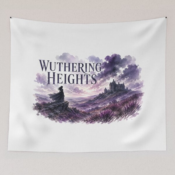 Item preview, Wuthering Heights Watercolor Moors Gothic Landscape designed and sold by Fenay Designs.