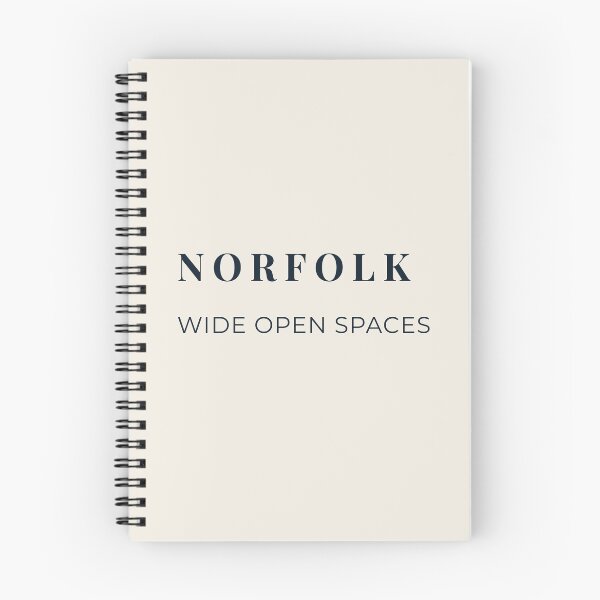 Item preview, Norfolk Wide Open Spaces – Minimal Coastal Typography Design designed and sold by MyriadNorfolk.