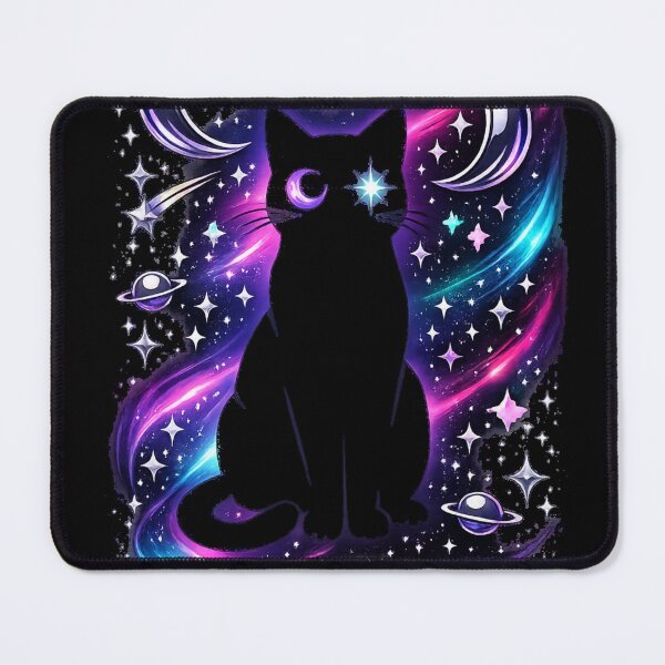 Item preview, Cosmic Black Cat Phone Case – Y2K Celestial Galaxy Aesthetic Neon Witchcore Design designed and sold by IconicDesignsXd.