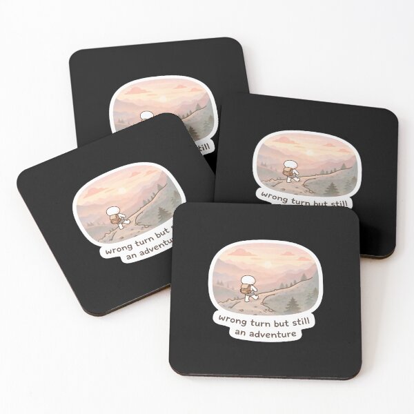Item preview, Wrong Turn Still Adventure Cute Hiking Sticker Travel Motivation designed and sold by FestivityFinds.