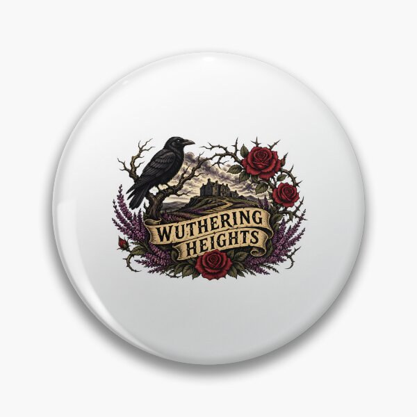 Item preview, Wuthering Heights Vintage Banner Raven And Roses designed and sold by Fenay Designs.