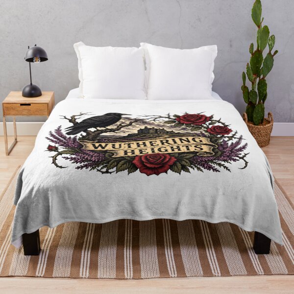 Item preview, Wuthering Heights Vintage Banner Raven And Roses designed and sold by Fenay Designs.
